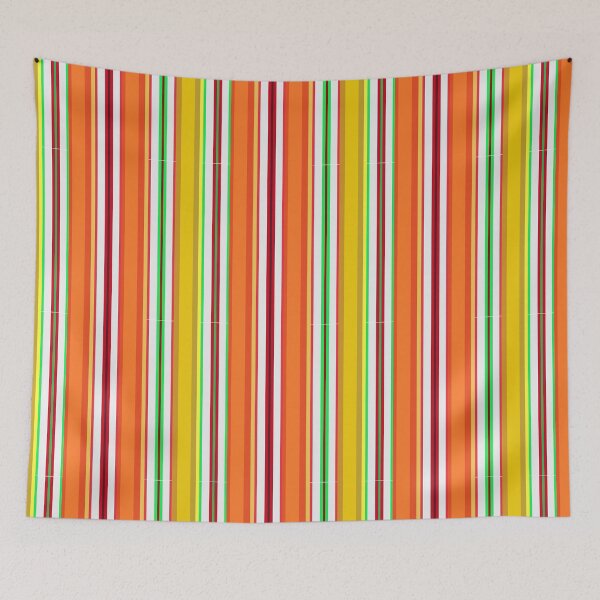 Item preview, Ribbon Candy Pop Art Green Red Orange Yellow Vertical Stripes 5748 designed and sold by Art in My Loft.
