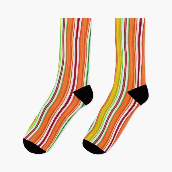Item preview, Ribbon Candy Pop Art Green Red Orange Yellow Vertical Stripes 5748 designed and sold by Art in My Loft.