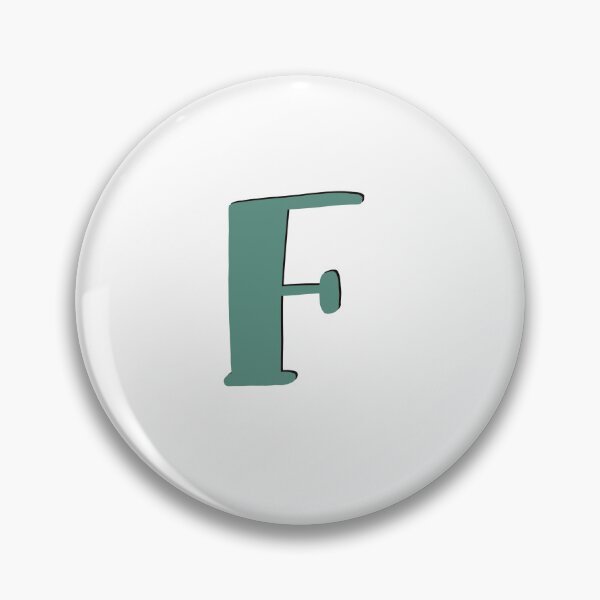 Item preview, Letter F Green initial monogram alphabet F capital designed and sold by Antique-Gifts.