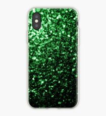 Beautiful Glamour Dark Green glitzert iPhone-Hülle & Cover