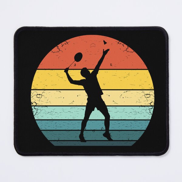 Item preview, Badminton Player on a Vintage Sunset designed and sold by KleverOlivier.
