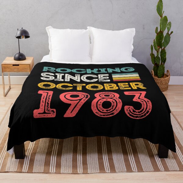 Item preview, Retro Rocking Since October 1983 For Birthday Month And Year As A October Birthday Quotes designed and sold by Funwithmusic.