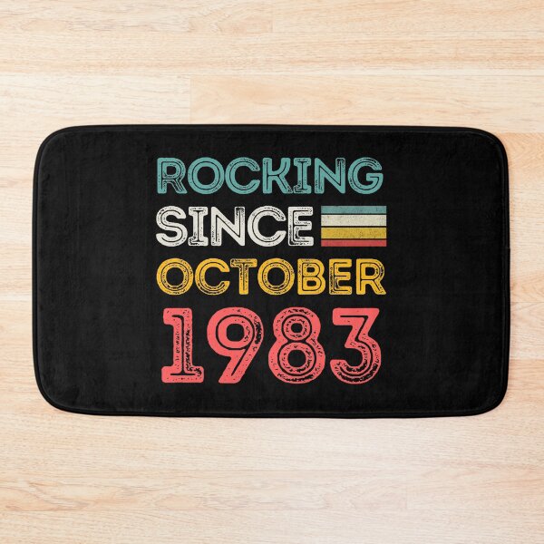 Item preview, Retro Rocking Since October 1983 For Birthday Month And Year As A October Birthday Quotes designed and sold by Funwithmusic.