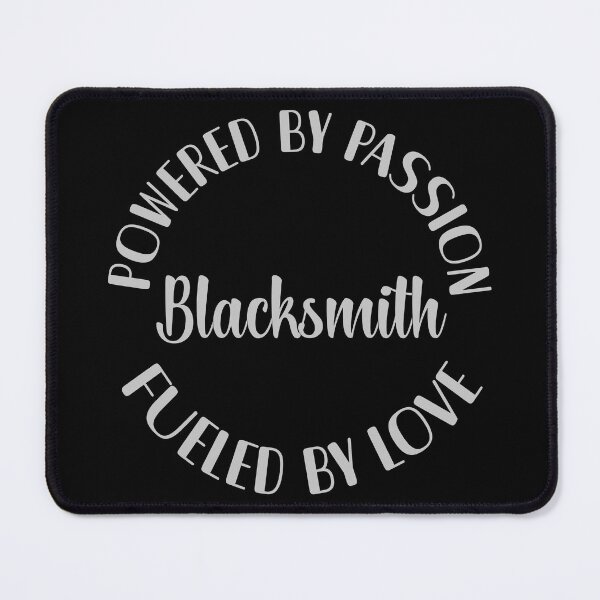 Item preview, Blacksmith powered by passion fueled by love metalsmith gift designed and sold by MetalicBabe.