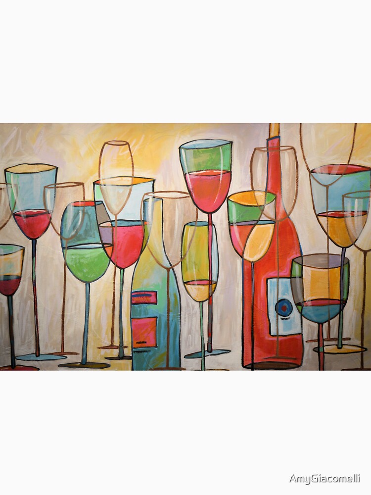 "Modern Abstract Wine Art / Wine Tasting" Tshirt by