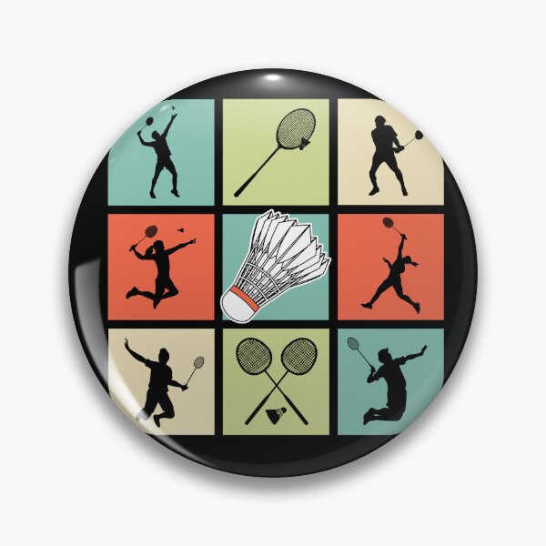 Item preview, Badminton Player Shapes - Pop Art Style designed and sold by KleverOlivier.