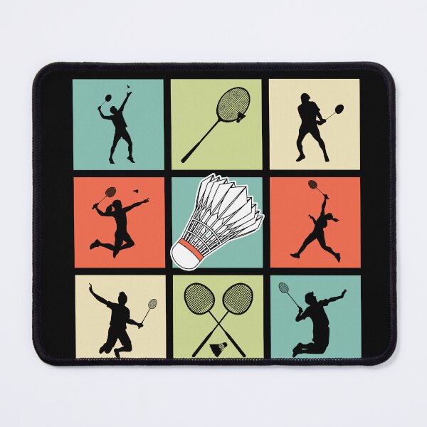 Item preview, Badminton Player Shapes - Pop Art Style designed and sold by KleverOlivier.