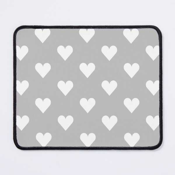 Item preview, Medium WHITE and SILVER GREY LOVE HEARTS designed and sold by RachelMacht.