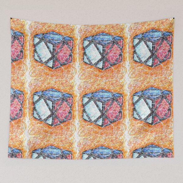 Item preview, Skewb Rubiks Cube Pattern designed and sold by Kitslam Art.