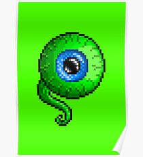 Jacksepticeye Pixel art logo - SepticeyeSam Eyeball Poster