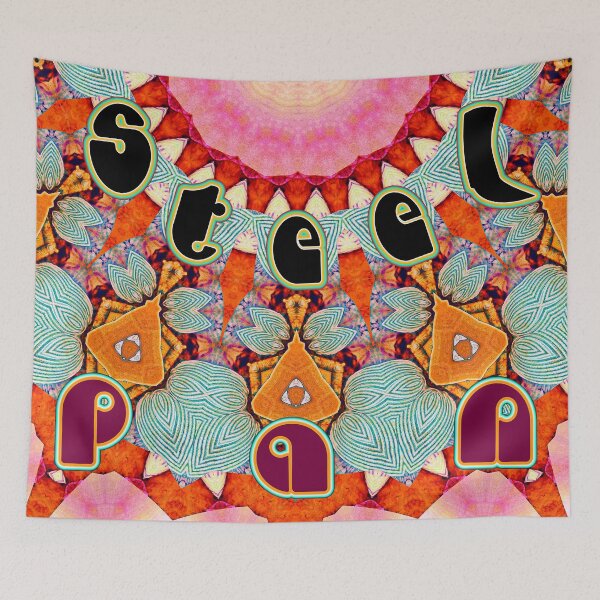 Item preview, PAINTING MOSAIC OF SHELLS FOR A SPLENDID AND UNIQUE CARNIVAL OF TRINIDAD AND TOBAGO - VIBRANT ABSTRACT STEEL PAN ATMOSPHERE ORCHESTRA . designed and sold by Ralek.