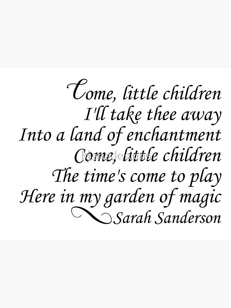 Come Little Children (Sarah's Theme) from Hocus Pocus