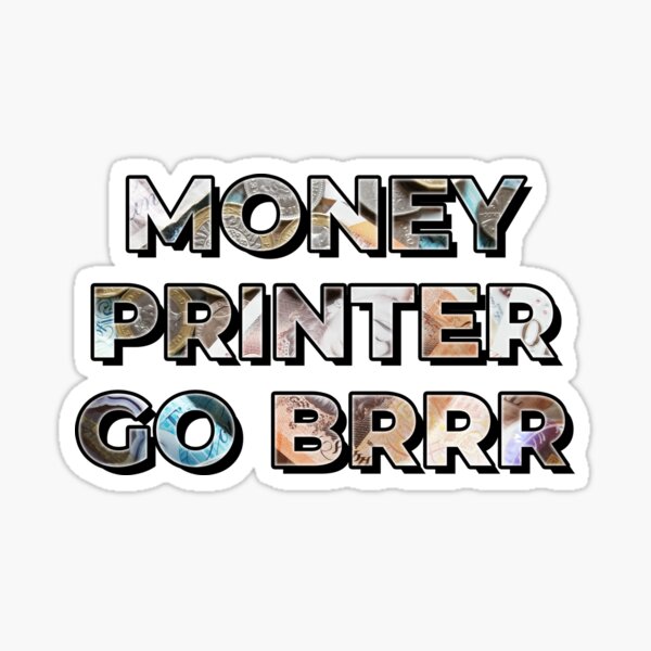 Item preview, Copy of Money Printer Go Brrr UK Pound Edition designed and sold by epicmemeshirts1.