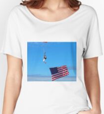 Sky Guy with Flag Women's Relaxed Fit T-Shirt