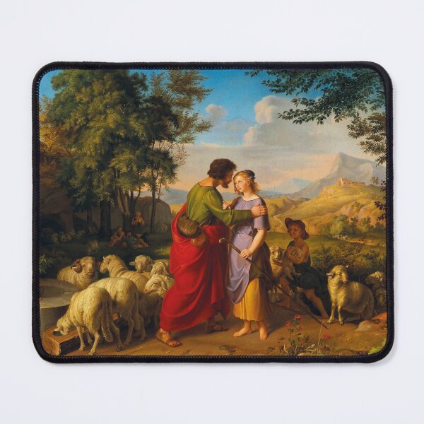 Item preview, Jacob and Rachel at the Well | Friedrich Wilhelm Muller | 1829 Biblical Art designed and sold by CJET.