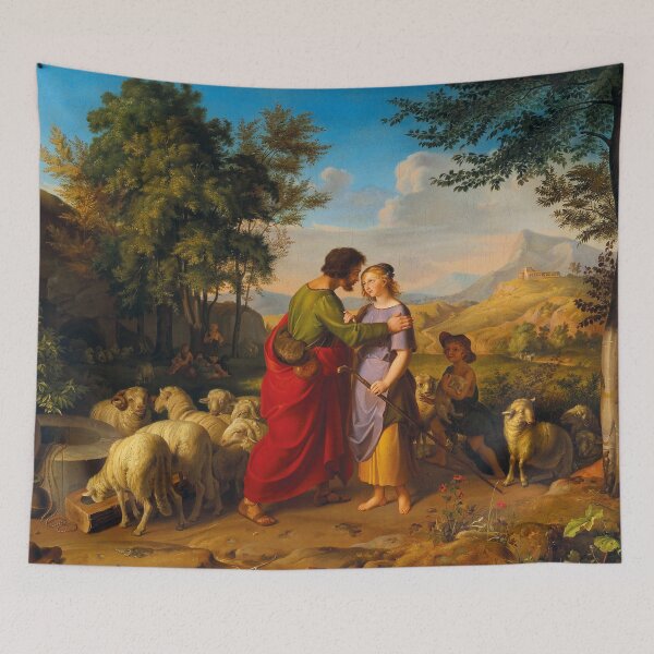 Item preview, Jacob and Rachel at the Well | Friedrich Wilhelm Muller | 1829 Biblical Art designed and sold by CJET.