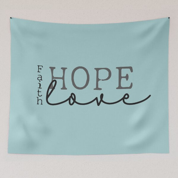 Item preview, Faith hope love- Christian saying, bible quote designed and sold by Inktown.