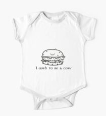 Ich war mal ein Cowburger Baby Body Kurzarm