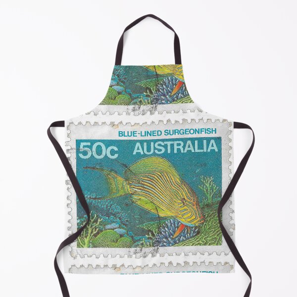 Item preview, Australia Blue-Lined Surgeonfish stamp 1980 designed and sold by yousufi.