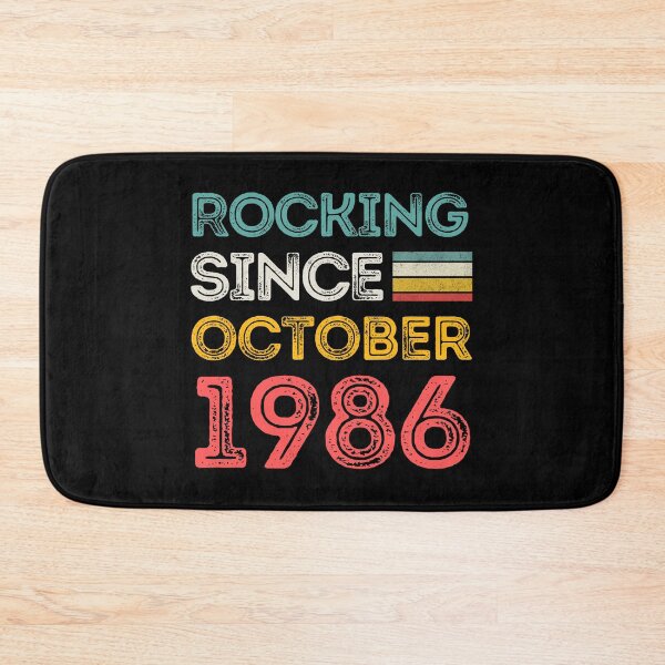 Item preview, Retro Rocking Since October 1986 For Birthday Month And Year As A October Birthday Quotes designed and sold by Funwithmusic.