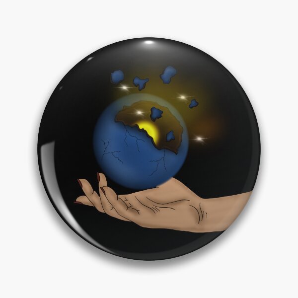 Item preview, Glowing exploding planet in woman’s hand  designed and sold by ArtandSoulKacey.
