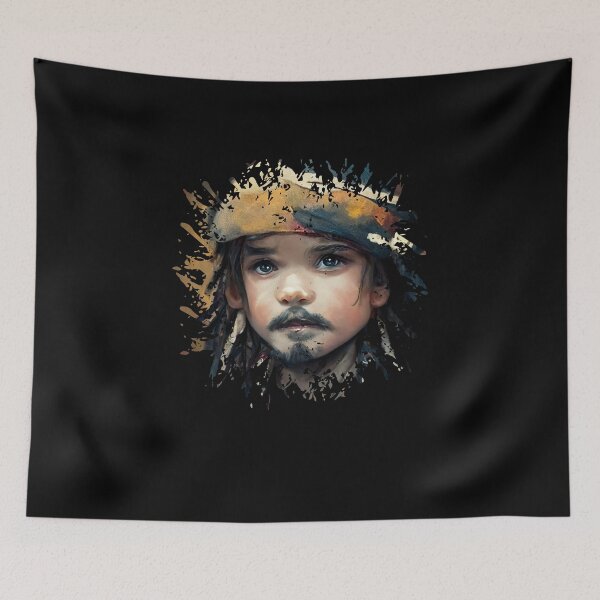 Item preview, Captain Jack Sparrow as kid designed and sold by mayza-shop.