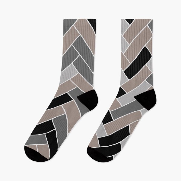 Artikelvorschau, Gray-Beige Black Gray Herringbone Pattern Pairs Dutch Boy 2023 COTY Rustic Greige 404-4DB entworfen und verkauft von ColorOfTheYears.
