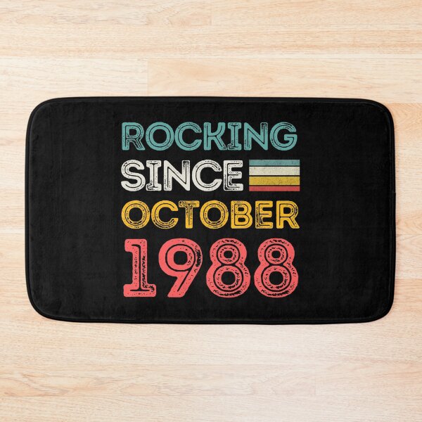 Item preview, Retro Rocking Since October 1988 For Birthday Month And Year As A October Birthday Quotes designed and sold by Funwithmusic.