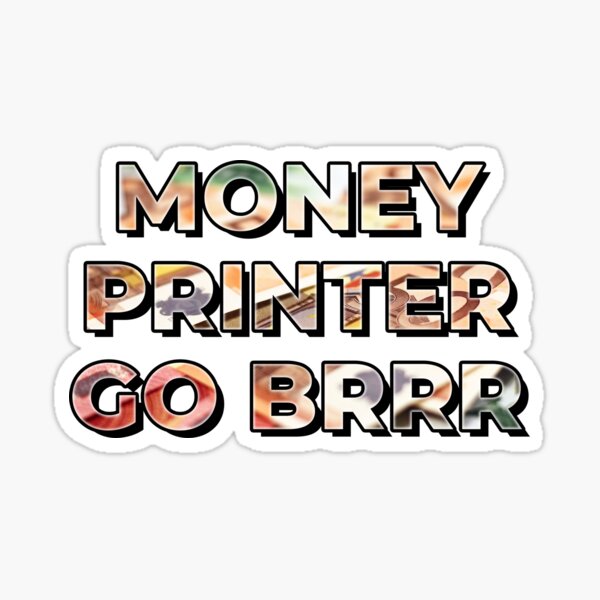 Item preview, Money Printer Go Brrr Euro Edition designed and sold by epicmemeshirts1.