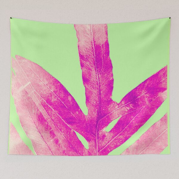 Item preview, Neon Pink Fern en Pantone Green designed and sold by ANoelleJay.