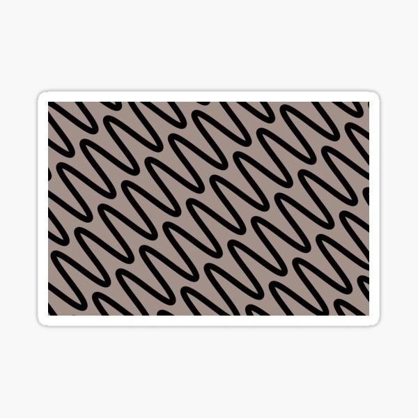 Item preview, Gray Beige Black Minimal Diagonal Zigzag Stripe Pattern - Dutch Boy 2023 COTY Rustic Greige 404-4DB designed and sold by ColorOfTheYears.
