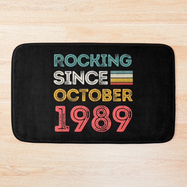 Item preview, Retro Rocking Since October 1989 For Birthday Month And Year As A October Birthday Quotes designed and sold by Funwithmusic.