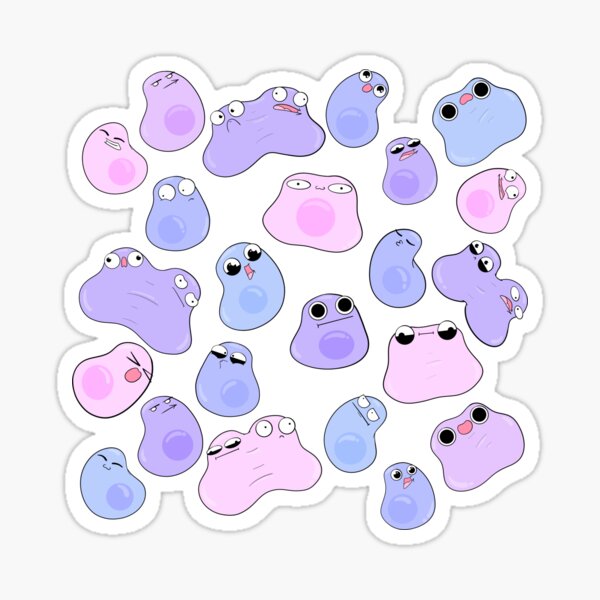 Cute Pokemon Ditto emote set -  Portugal