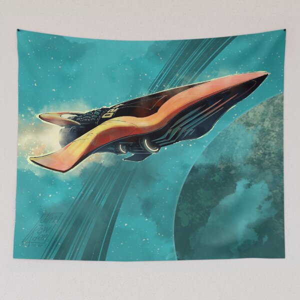 Item preview, (Space)Ship 024 (Inktober 2022 - Day 5) designed and sold by jimrow.