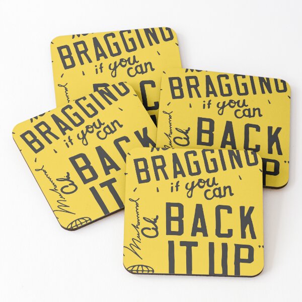 Item preview, Muhammad Ali - It's Not Bragging if You can Back It Up (Boxing GOAT Dark Version) designed and sold by ageofleo.