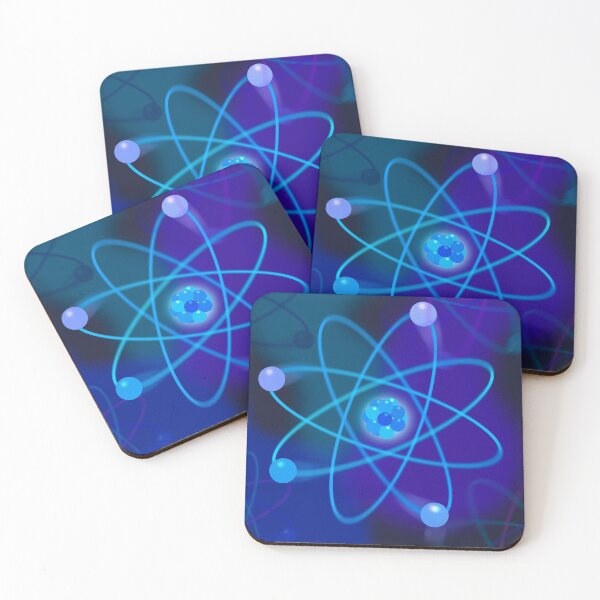 Item preview, Blue Atomic Structure Cool Modern Science Graphic Illustration designed and sold by theimagezone.