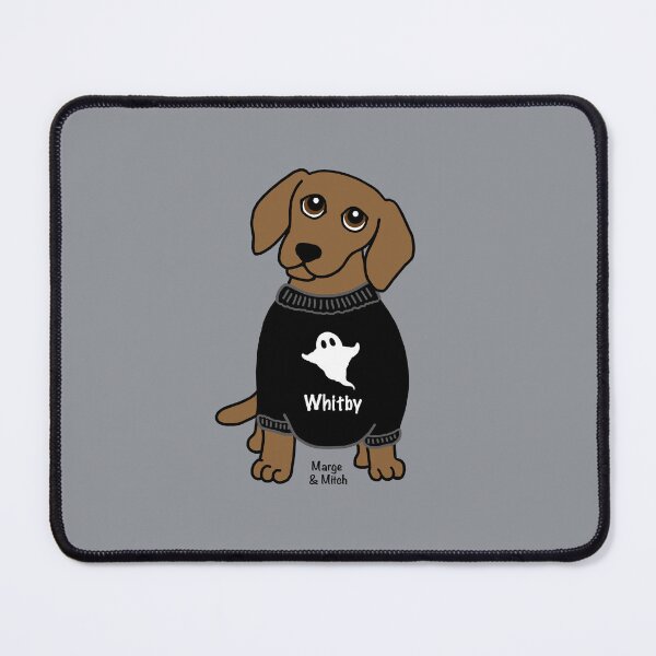 Item preview, Cute Dachshund Sausage Dog in a Whitby Ghost Jumper designed and sold by Scat the cat.