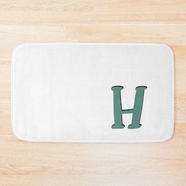 Item preview, Letter H Green initial monogram alphabet h capital H designed and sold by Antique-Gifts.