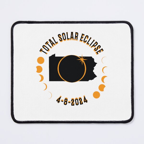 Item preview, Pennsylvania Total Solar Eclipse Path 2024 Eclipse Souvenir designed and sold by The Junto Shop.