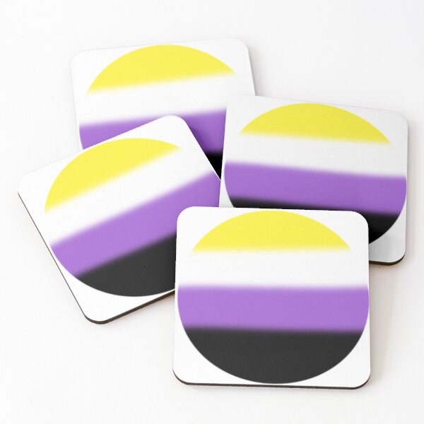 Item preview, subtle nonbinary flag designed and sold by MagicDinoz.