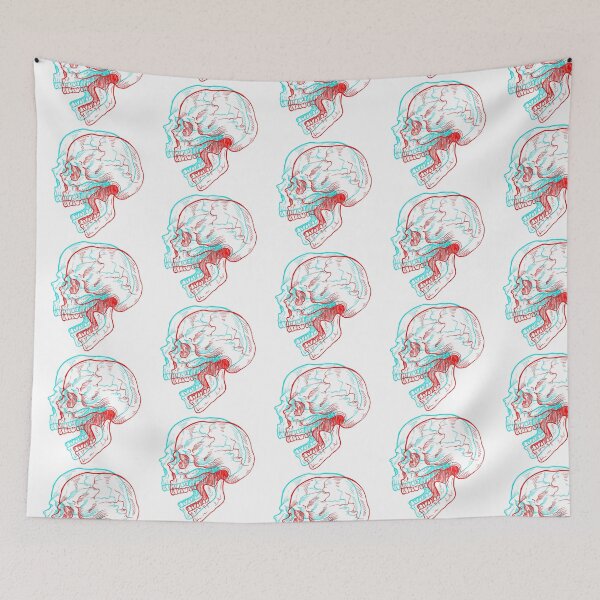 Item preview, 3D Skulls with White Background designed and sold by LuxeHurricane.