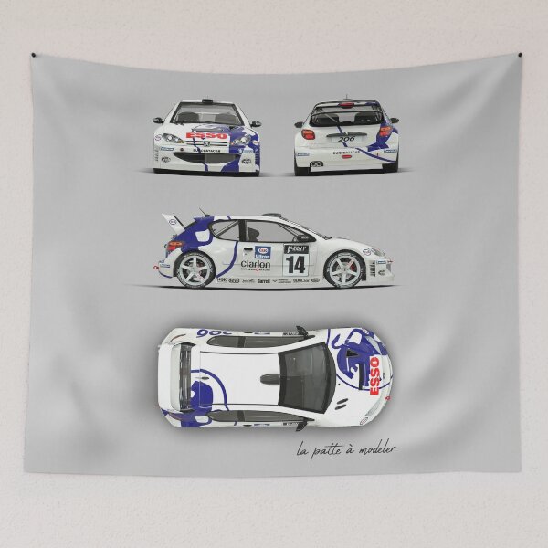 Item preview, 206 WRC designed and sold by LaPatteAModeler.