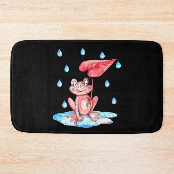 Item preview, Watercolor Rain Red Frog Funny Frogs Day designed and sold by TajfunX.
