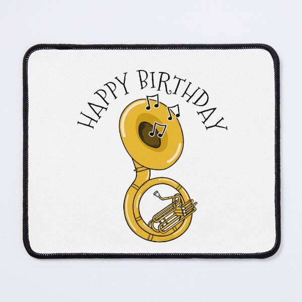 Item preview, Happy Birthday Sousaphone Sousaphonist Brass Musician designed and sold by doodlerob.