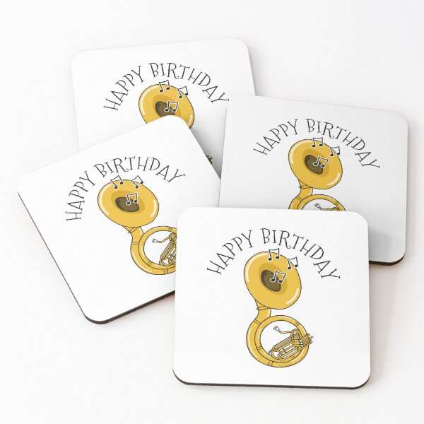 Item preview, Happy Birthday Sousaphone Sousaphonist Brass Musician designed and sold by doodlerob.