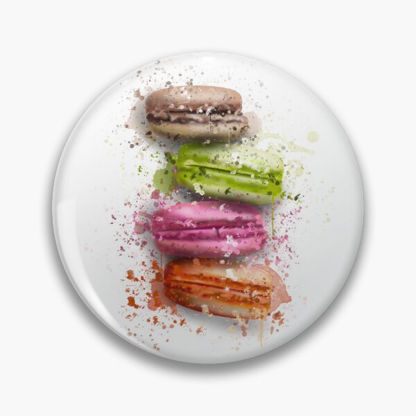 Item preview, Macaron, Food, Kitchen, Colourful, Splatter Print designed and sold by Pics-squiggles.