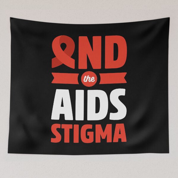 Item preview, End the Stigma - AIDS Awareness Month designed and sold by Impacteeful.