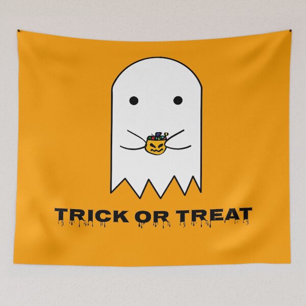 Item preview, Trick or treat cute ghost designed and sold by Andreagraphic.