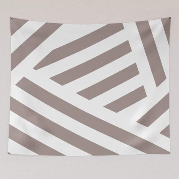 Aperçu de l'œuvre Gray Beige White Abstract Stripe Pattern Pairs Dutch Boy 2023 COTY Rustic Greige 404-4DB créée et vendue par ColorOfTheYears.