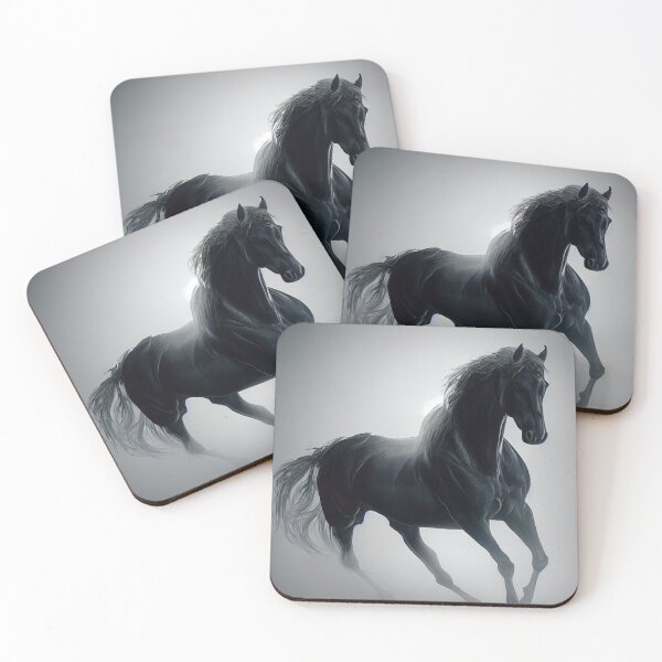 Item preview, horse in fog designed and sold by PeanutArtCorner.